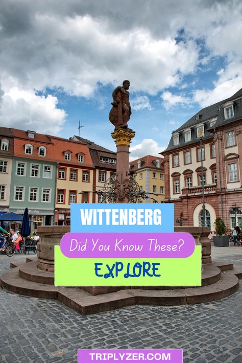 Explore WittenBurg! A great hidden gem destination of Germany! Germany Bucket List, Germany Poland, Protestant Reformation, City Museum, Beautiful Cities, European Vacation, European Destinations, Dream City, Awesome Things