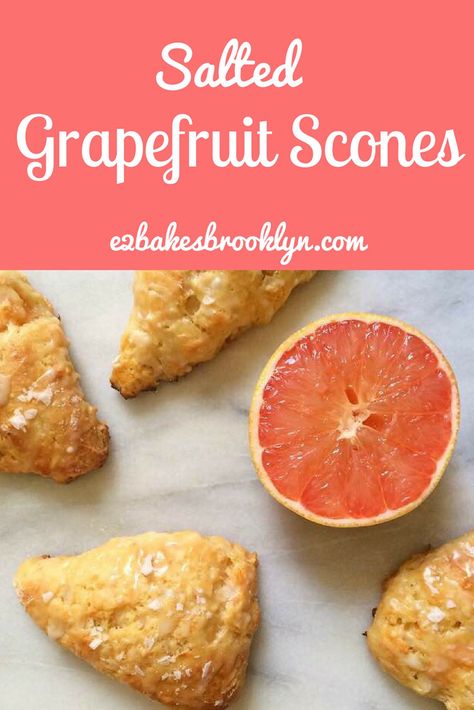 Salted Grapefruit Scones Grapefruit Scones, Grapefruit Bars, Baking Scones, Ruby Red Grapefruit, Eat Fresh, Root Vegetable, Eat My, Pastry Blender, Breakfast Muffins