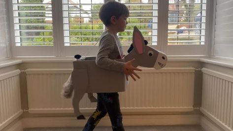 Donkey Nativity Costume, Donkey Costume Diy Nativity, Donkey Costume Diy, Diy Donkey Costume, Donkey Costume, Nativity Costumes, Bethlehem Christmas, Christmas Pageant, Diy Nativity