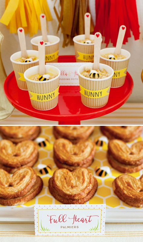 Honey Pudding, Winnie Phoo, Pooh Baby Shower Ideas, Pooh Party, Winnie The Pooh Themes, Winnie The Pooh Baby Shower, Pooh Birthday, Disney Baby Shower, Winnie The Pooh Birthday