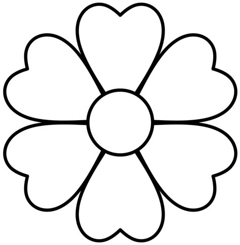 Flower Templates Printable, Flower Pattern Drawing, Flower Outline, Hand Embroidery Patterns Flowers, Paper Flower Template, Border Embroidery Designs, Hand Embroidery Design Patterns, Flower Coloring Pages, Flower Template