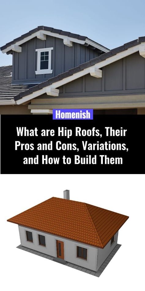 Replacing your roof is one of the biggest home improvement projects you’re ever likely to do, so you’ll want to ensure you get it right. When deciding on the wood framing of the new roof, a hip roof style is the most popular choice because of its modern and highly durable design. Hip Roof Dormer, Mansford Roof Homes, Roof Lines Design, Shallow Lot House Plans, Roof Styles Design, Hipped Roof House, Roof Lines Addition, Hip Roof House, Hip Roof House Plans