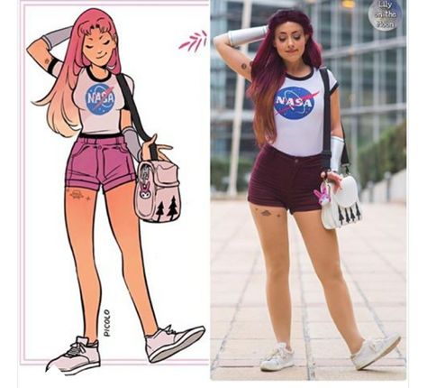 Star Fire Cosplay, Starfire Costume, Teen Titans Cosplay, Original Teen Titans, Teen Titans Fanart, Raven Teen Titans, Hallowen Costume, Moda Chic, Cosplay Tips