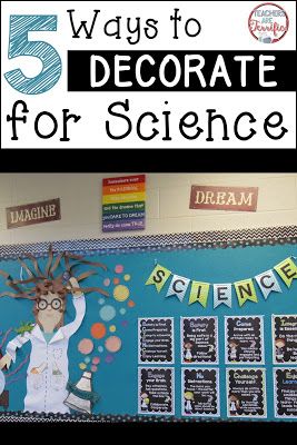 Bulletin Boards and More! Fabulous ways to add some science decor to your classroom! Includes poster ideas and board ideas! Preschool Experiments, Science Bulletin Boards, Middle School Science Classroom, Science Room, Science Classroom Decorations, Science Boards, Science Decor, 7th Grade Science, Third Grade Science