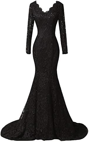 Evening Long Gown, Long Sleeve Mermaid Dress, Black Mermaid Dress, Long Sleeve Ball Gowns, Long Sleeve Evening Gowns, Floor Length Prom Dresses, Chique Outfits, Dress Mermaid, Long Sleeve Gown