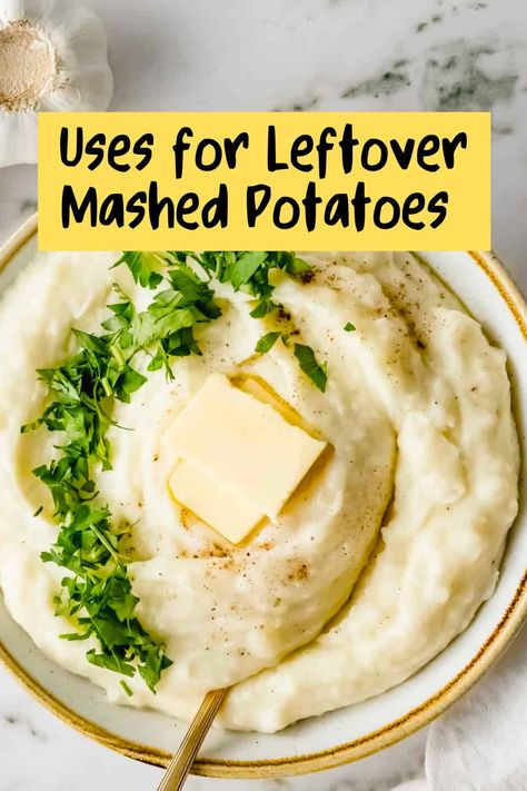 40 Ways to Use Leftover Mashed Potatoes! - Urban Farmie How To Reuse Mashed Potatoes, Leftover Mashed Potatoes, Mashed Potato Recipes, Potato Recipes, Mashed Potatoes, Holiday Recipes, Side Dishes, Food And Drink, Ethnic Recipes