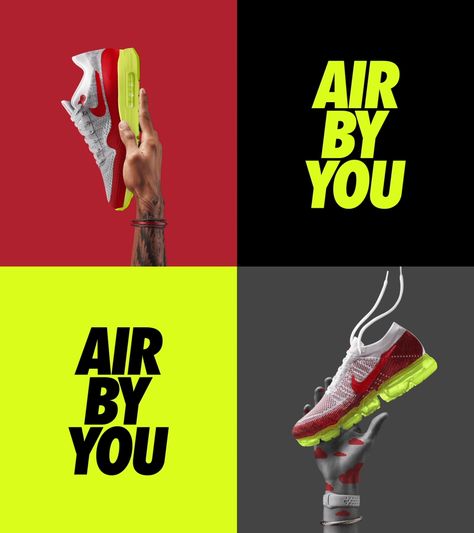 Nike iD Celebrates Past, Present and Future of Air 16 Nike Campaign, Nike Ad, Shoe Advertising, Air Max Day, Nike Id, Beauty Products Photography, Creative Poster Design, Air Vapormax, Trik Fotografi