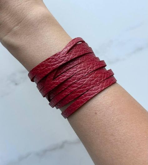 Red bracelet Womens leather bracelet Minimalist braided bracelet Cuff bracelet Wrap bracelet Leather bracelets for women Womens jewelry by UkrLeatherStore on Etsy Leather Wrist Cuff, Handmade Leather Jewelry, Leather Bracelets Women, Red Bracelet, Bracelet Minimalist, Leather Wristbands, Unique Gifts For Him, Bracelet Leather, Red Bracelets