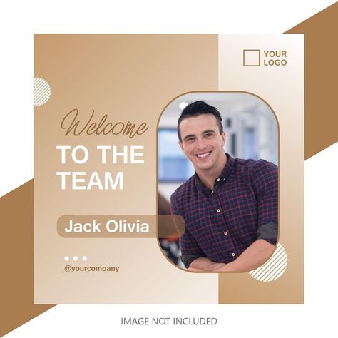 Meet The Team Instagram Post, Team Instagram Post, Welcome To The Team, Social Media Post Template, Post Templates, The Team, Media Post, Social Media Post, Premium Vector