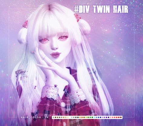 #SIMS4 { TWIN HAIR } | TS4 DIV on Patreon The Sims 4 Cc Kawaii Hair, Sims 4 Kawaii Cc, Sims 3 Makeup, Hair Ts4, Sims Accessories, Tail Hairstyle, Sims Medieval, Sims 4 Anime, Free Sims 4