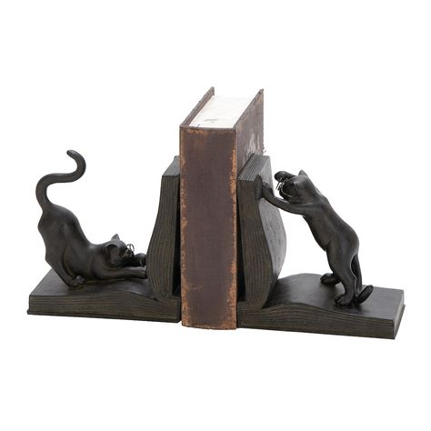 Animal Bookends, Decorative Bookends, Cat Reading, Cat Stands, Book Ends, Home Libraries, Cat Books, Plywood Furniture, Black Cats