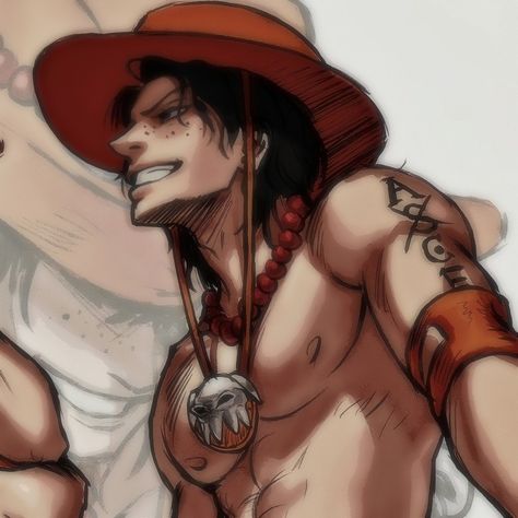 one piece #icon #ace Hot Ace One Piece, Ace Fan Art One Piece, One Piece Men Fanart, One Piece Men Icons, Ace One Piece Hot, Ace Widget, Ace Pfps One Piece, Ace Profile Picture, Ace Fanart One Piece