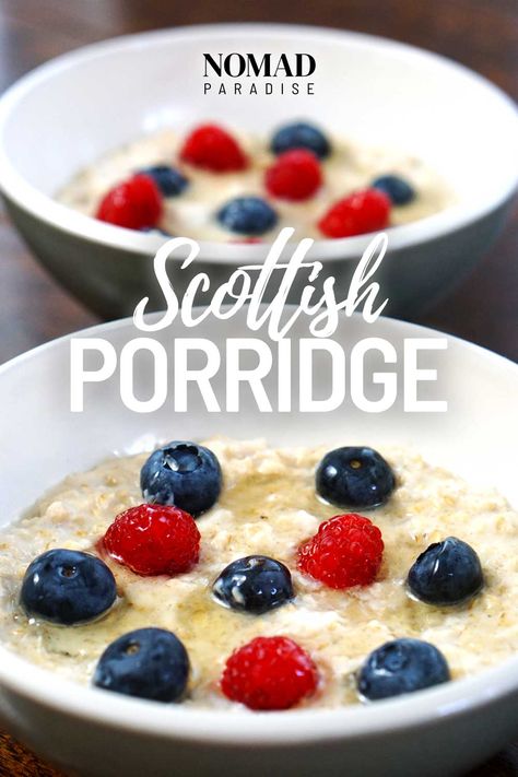 Scottish Porridge, Porridge Recipes, European Recipes, Oatmeal Recipe, Porridge Oats, Global Recipes, Oats Recipes, European Food, Breakfast Items