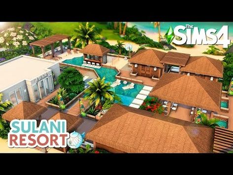 Sulani Spa & Pool Resort 🥥 The Sims 4 Speed Build | No CC - YouTube Sims 4 Sulani Spa, Sims 4 Sulani Resort, Sulani Builds Sims 4, Sims 4 Sulani Builds, Sims 4 Public Pool, Sims 4 Resort, Sims 4 Spa Build, Sims 4 Spa, Sims 4 Sulani