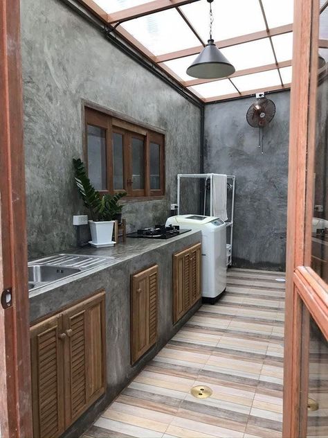 Outdoor Laundry Room Ideas Small Spaces, Kitchen Ideas Philippines, Dirty Kitchen Design Philippines, Outdoor Laundry Rooms, Dirty Kitchen Design, Laundry Room Ideas Small Space, Kitchen Design Small Space, Dirty Kitchen, Desain Pantry