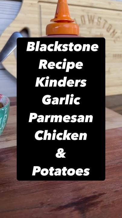 Blackstone Recipe: Kinders Garlic Parmesan Chicken & Potatoes Recipe: ... | blackstone recipes | TikTok Seasoning For Potatoes, Recipe Chicken Thighs, Blackstone Recipe, Recipes Tiktok, Blackstone Recipes, Griddle Cooking, Blackstone Griddle, Garlic Parmesan Chicken, Parmesan Chicken