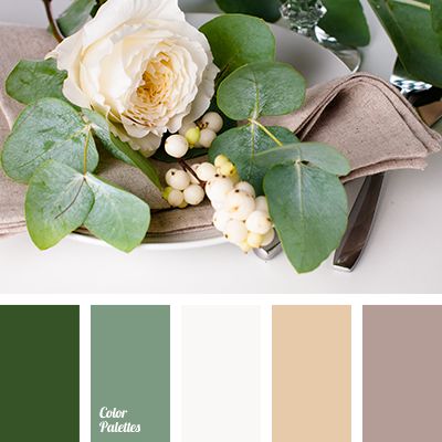 Wonderful, reserved and noble palette. Nothing is loud or flashy – only calm, natural colors. Pastel, soft shades of sand, coffee with milk, mint and deep. Green White Tan Color Palette, Green Ivory Color Palette, Green Beige Color Palette, Green White Palette, Green White Color Palette, White And Green Color Palette, Palette House, White And Green Color Scheme, In Color Balance