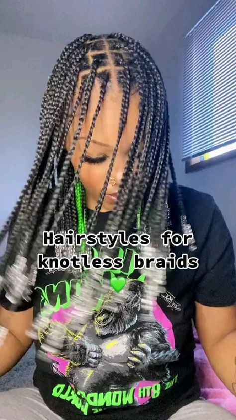 Pin on Hairstyles Short Knotless, Cute Box Braids, Short Box Braids Hairstyles, Short Box Braids, Big Box Braids Hairstyles, Box Braids Hairstyles For Black Women, Cute Braided Hairstyles, Braided Cornrow Hairstyles, Cute Box Braids Hairstyles