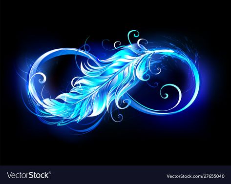 Infinity Symbol Art, Phönix Tattoo, Feather Graphic, Arte Yoga, Tattoos Infinity, Feather Vector, Infinity Tattoos, Phoenix Bird, Feather Art