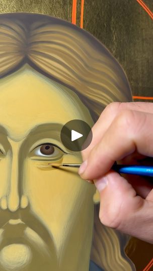 Orthodox Icon Drawing, Byzantine Icons, Learn Art, Orthodox Icons, Art Icon, Tempera, Art Techniques, Speed Up, Close Up