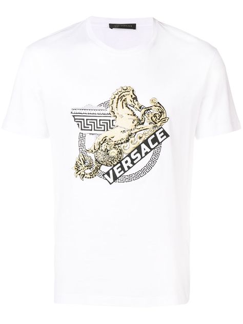 Versace Tshirt, Versace Style, Versace T Shirt, Style Tshirt, Big Tshirt, Versace Outfit, Gianni Versace, Logo T Shirt, Italian Fashion