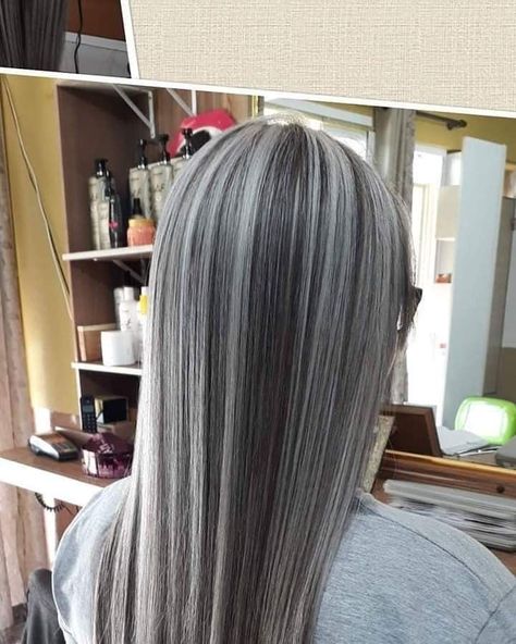 Silver Highlights On Light Brown Hair, Pelo Color Ceniza, Ash Blonde Hair Balayage, Ashy Hair, Grey Hair Transformation, Ash Blonde Hair Colour, Silver Blonde Hair, Hair Color Underneath, Grey Hair Inspiration