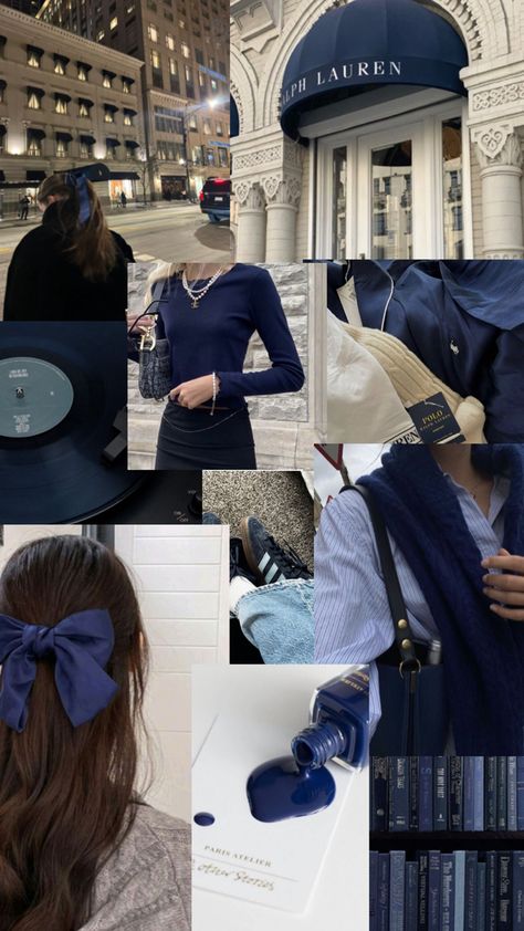 Navy Blue Old Money Outfit, Blue Old Money Outfits, Old Money Blue Outfits, Blue Belt Outfit, Navy Outfit Aesthetic, Navy Girl Aesthetic, 2025 Aesthetics, Blue Tank Top Outfit, Pet Family Photos