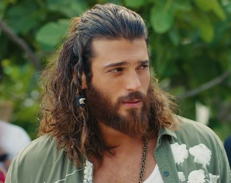 Can Yaman Wallpaper, Viking Haircut, Boyfriend Hair, Pirate Hair, Can Divit, Mens Hairstyles Thick Hair, Viking Hair, Men's Long Hairstyles, Long Hair Wedding Styles