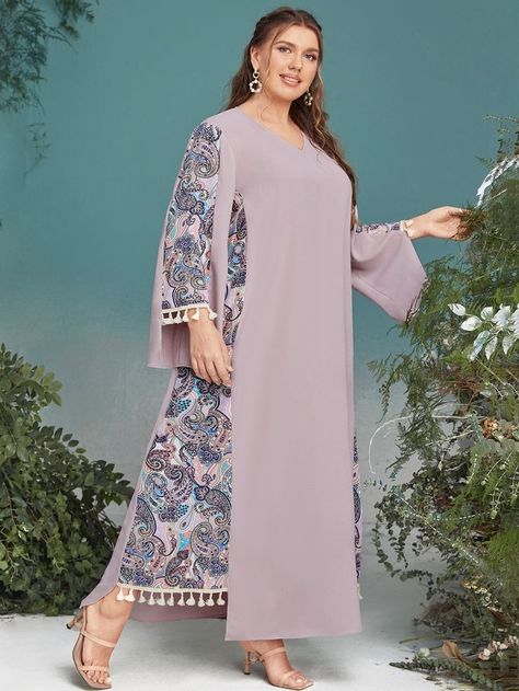 Arabian Clothing, Kitenge Designs, Boho Color, Moroccan Fashion, Fall Plus Size, Stylish Short Dresses, Islamic Dress, Mode Abaya, Mauve Purple