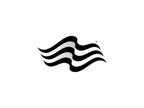 Flow waves sound wind flag stripes identity mark logo flow Wind Logo Design, Flow Logo Design, Movement Logo Design, Sound Wave Logo, Ripple Logo, Wind Logo, Flow Logo, Wind Flag, Dance Studio Design