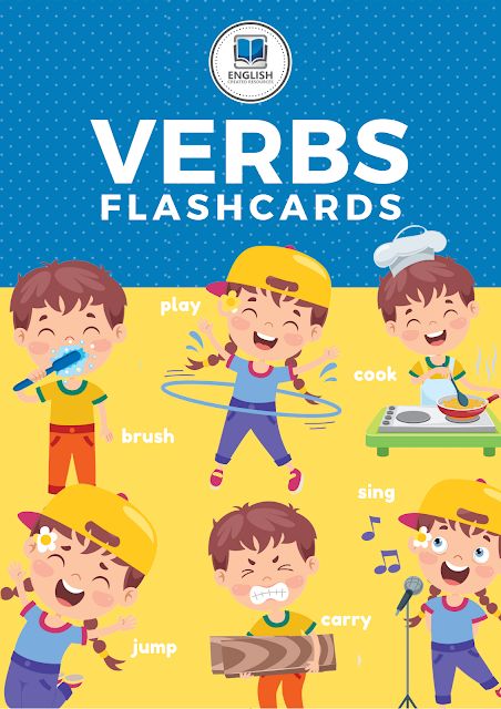 Verbs Flashcards Free Printable, Action Verbs Flashcards Free Printable, Action Verbs For Kids, Action Verbs Flashcards, Verb Flashcards, English Created Resources, Primary Worksheets, Action Verbs Worksheet, Build A Sentence