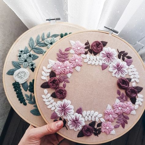 • Hand embroidery|PDF patterns (@cupofneedles) posted on Instagram: “9 inch Flower wreart patterns🌸 For those who want to start a big project😌 • Buy on my website, link is in my bio and don't forget that you…” • May 22, 2022 at 3:58am UTC Free Brazilian Embroidery Patterns, Embroidery Flowers Pattern Templates Floral Design, Big Flower Embroidery, Floral Embroidery Patterns Templates, Pastry Decoration, Vintage Embroidery Transfers, Kutch Work Designs, Hand Embroidery Patterns Free, Stitch Work