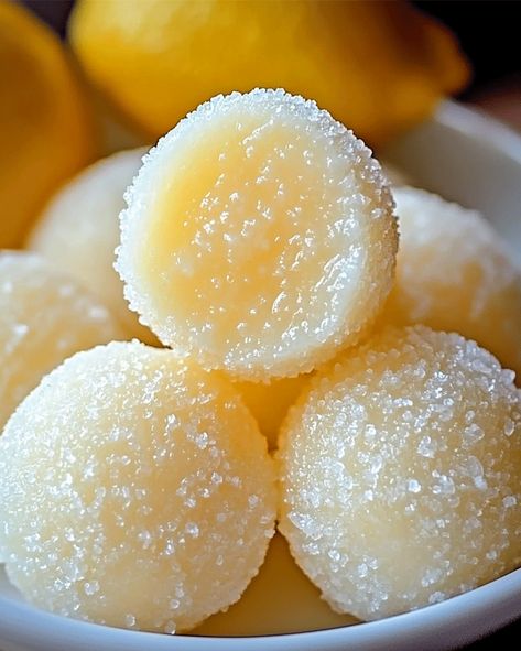 Try these Elegant Lemon Sugar Bites! Sweetened with lemon zest and coated in sugar, they're the perfect bite-sized citrus treat. Myer Lemon Recipes, Lemon Candy Recipe, Candied Lemon Zest, Lemon Snack, Meyer Lemon Recipes, Candied Lemon Slices, Citrus Desserts, Candied Lemon Peel, Citrus Recipes