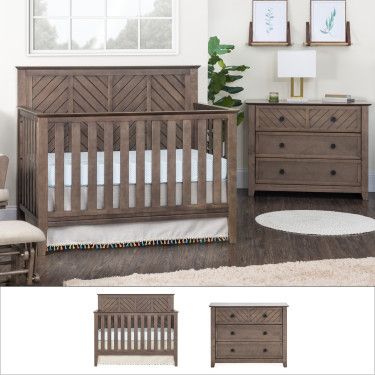 Atwood Crib & Nursery Furniture Collection | Child Craft Crib And Changing Table Set, Crib And Dresser Set, Brown Crib Nursery, Brown Wooden Crib Nursery, Baby Cribs Furniture Rustic, Rustic Nursery Furniture, Dark Wood Crib, Davinci Crib Chesnut, Brown Crib