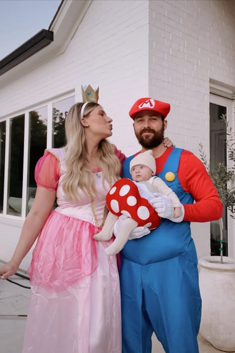 Click through each image to buy these cute family of 3 costume ideas on Amazon. Family Of 3 Costume Ideas, Family Costumes For 3, Family Of 3, Mario Brothers, Family Costumes, Cute Family, Baby Halloween, Costume Ideas, Halloween Costumes