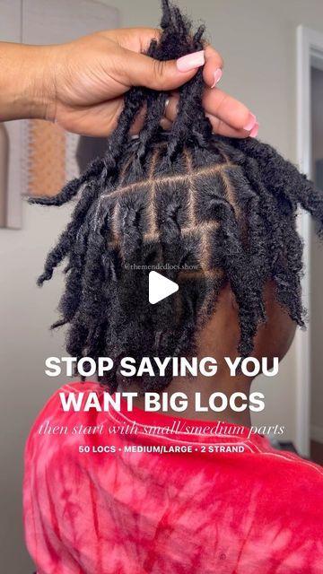 Mended Locs Baton Rouge, La. on Instagram: "The best way to get thick or big locs is to simply start them that way in the beginning. 

Locs can be combined but if you already know you don’t want them to be small just go for larger scale parting from the beginning. 

This is the 1st retwist on this set after 1 month. 

Follow @themendedlocs.show for more loc inspiration! 🥰😘

#locretwist #retwist #retwistlocs #locgoals #locgel #retwistgel #locproducts #lockedin #locs #sale #locs #hydrationmist #hydratelocs #moisturize #moisturizelocs #loccare #locproducts #locmist #locspray #locmoisturizer #lochydrationmist #lochydration #haircare #haircareproducts #locroutine #retwistlocs #locretwist #spiraltie #spiralties #largelocs #biglocs #thicklocs" How To Retwist Locs, Locs Parting, Big Locs, Thick Locs, Get Thick, Loc Inspiration, How To Get Thick, In The Beginning, 1 Month