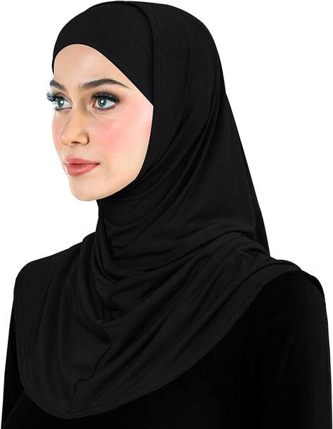 Amira Hijab 2 piece Lycra Head Scarf for Women Pull-on Hood and Undercap (Dove) at Amazon Women’s Clothing store Al Amira, Forehead Headband, Amira Hijab, Cotton Hijab, Hijab Cap, Sports Hijab, Ladies Head Scarf, Hijab Caps, Lycra Fabric