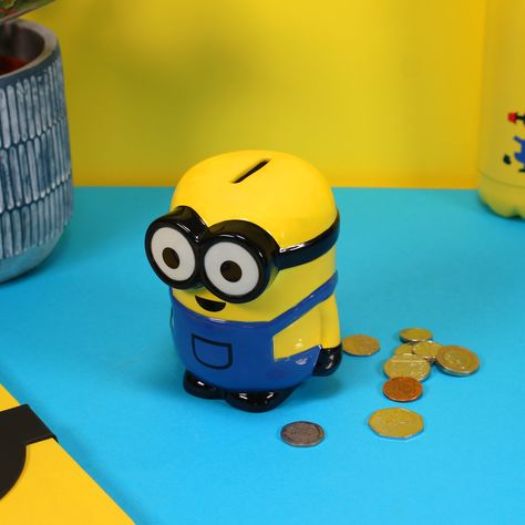 Clay Projects Kids, Piggy Bank Ideas, Minions Merchandise, Minions Fans, Fun Money, Kids Clay, Clay Stuff, Money Bank, Piggy Banks