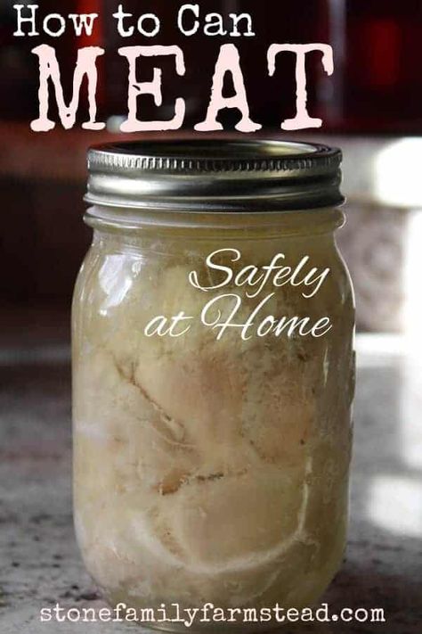 Meat Canning, Pressure Canning Meat, Canning Meat, Canned Meats, Pressure Canning Recipes, Chicken Home, Fermented Pickles, Healty Dinner, Homestead Kitchen