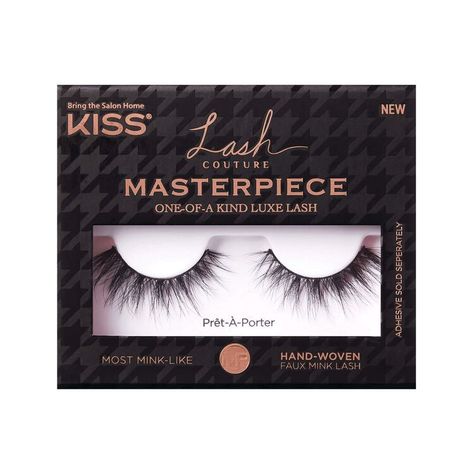 KISS Lash Couture Masterpiece False Eyelashes - Prêt-À-Porter | Sally Beauty Kiss Products, Kiss Lashes, Luxury Lashes, Lashes Beauty, Lash Adhesive, Sally Beauty, Fake Lashes, Faux Mink Lashes, Fake Eyelashes