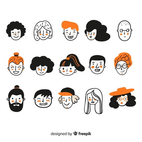 Illustration People Simple, Cute People Illustration, Simple People Illustration, People Illustration Simple, Korean Character Design, Graphic Design People, Illustration Art People, Flat Character Design, Illustration Person