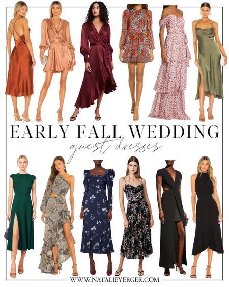 Semi Formal Outfits For Women Wedding, Outdoor Wedding Guest Dresses, Semi Formal Wedding Attire, Semi Formal Outfits For Women, Casual Fall Wedding, Formal Attire For Women, Fall Wedding Guest Dresses, Early Fall Weddings, Formal Wedding Attire