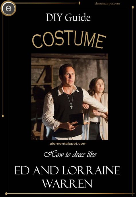 Dress Up Like Ed and Lorraine Warren from The Conjuring The Conjuring Costume, Ed And Lorraine Warren Costume, Lorraine Warren Costume, Lorraine Warren Outfit, Ed And Lorraine Warren Halloween Costume, The Conjuring Lorraine, Ed And Lorraine Warren, Lorain Warren, The Conjuring Ed And Lorraine