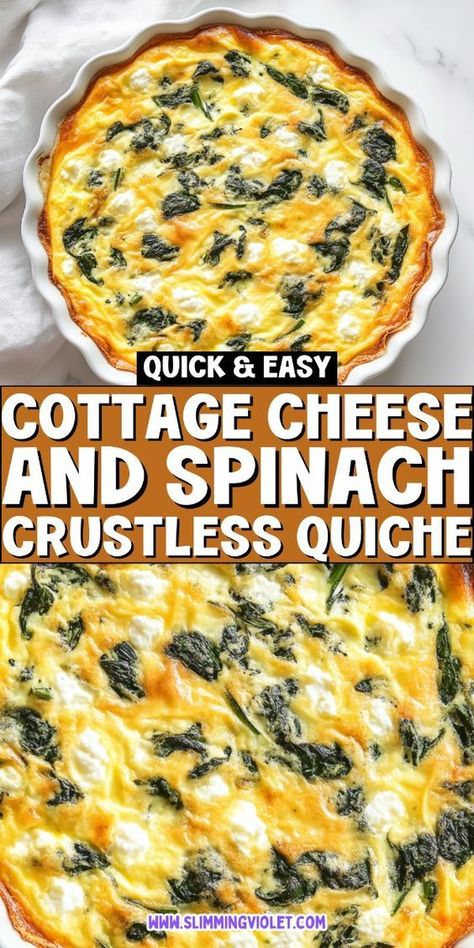 These cottage cheese crustless quiche recipes are perfect for a quick, healthy, and high-protein meal! Easy to make and full of flavor, they’re ideal for breakfast, lunch, or dinner. Save this pin and check out the recipes for a no-fuss, nutritious dish! No Cheese Quiche Recipes, High Protein Mini Quiche, Quick Quiche Recipes Crustless, Crustless Frittata Recipes, Spinach Quiche With Cottage Cheese, Clean Quiche Recipes, Egg Recipes Gluten Free, Kiesh Recipes Breakfast Healthy, Egg Cottage Cheese Tortilla Quiche