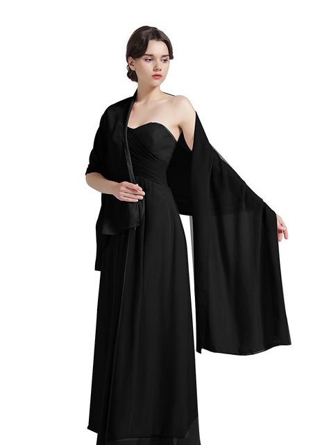 Black Dress Shawl, Dress Shawl Formal, Black Dress With Shawl, Prom Dress With Shawl, Prom 2023, Prom Inspo, Prom 2020, Prom 2024, Bridal Women