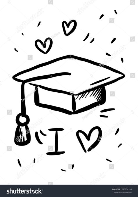 Academic, Education, Graduation hat Line Icon. Student. graduation cap - education icon, academic university hat illustration. isolated a white background. flat. doodle.\n #Ad , #Aff, #Student#Icon#cap#graduation University Drawing Illustrations, Graduation Doodles Hand Drawn, Graduation Cap Doodle, Graduation Doodles, Graduation Hat Drawing, University Doodle, Graduation Sketch, Student Doodle, University Drawing