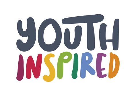 #Logo developed with and for a #youth group by Paper Rhino The young people wanted a strong feel of #inclusivity and #diversity to the brand. Youth Logo Design, Church Logo Inspiration, Logo Ideas Design, Playful Lettering, Rainbow Tshirt, Creating A Logo, Youth Logo, Youth Work, Social Branding