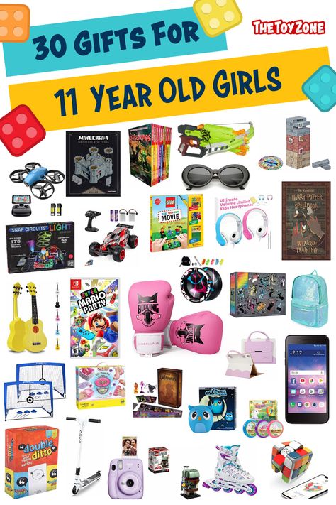 By trawling the web we have identified the 30 must have gifts and toys for 11 year old girls. These are reccomendations that are based on real usage by 11 year old girls so you can be confident that your girl will love them. Birthday Gift Ideas For 11 Year Girl, Birthday Gifts For 11 Year Girl, 11 Year Birthday Gift Ideas, Christmas Gifts For 11 Yr Girl, Gifts For 11 Year Girl, Toys For Girls 11-12, Toys For Teens, Christmas Gifts For Girls 10-12, Gift Ideas For Girls 10-12