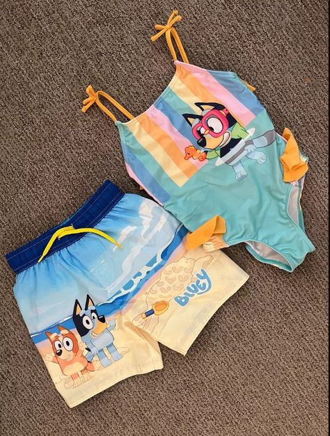 bluey Bluey Birthday Outfit For Girl, Toddler Disney Outfit, Bluey Pyjamas, Bluey Outfit For Toddler Girl, Disney Swim Suit, Disney Swimsuit, Toddler Bathing Suits Girl, Toddler Swimsuits, Disney With A Toddler