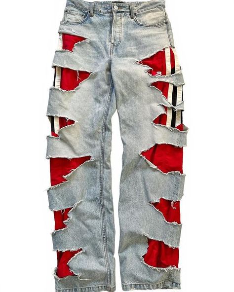 Vr Presentation, Custom Pants, Reworked Denim, Diy Clothes And Shoes, Mens Trendy Outfits, Illustration Fashion Design, Looks Street Style, Mens Pants Fashion, Looks Chic